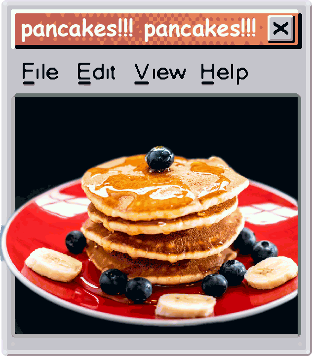 Pancakes: serve HOT!
